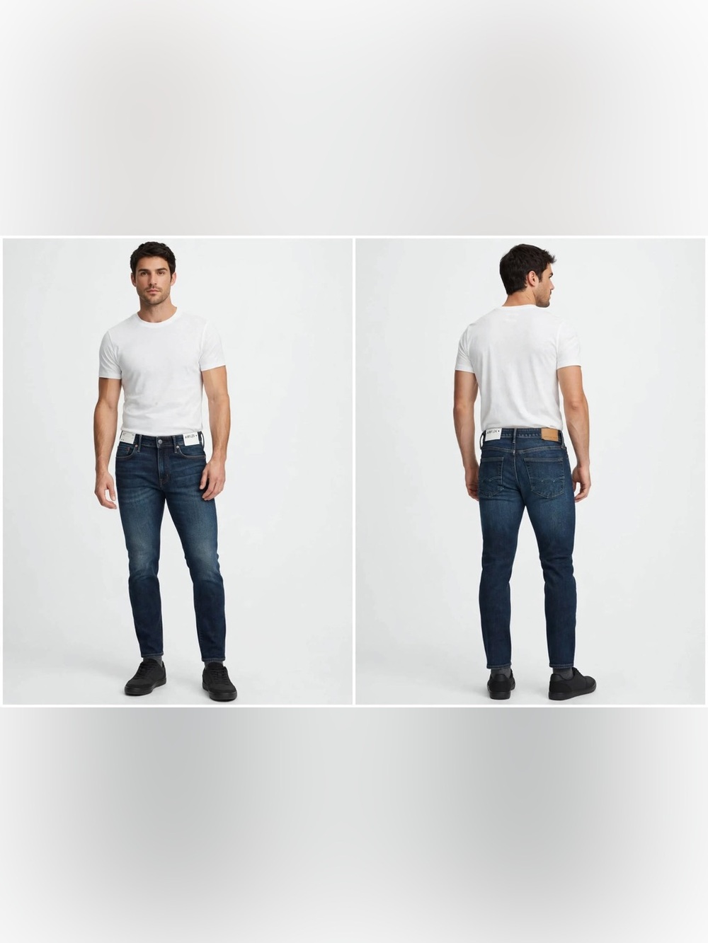 American Eagle Men’s Blue Denim Jeans Skinny Airflex Simply Dark Athletic Fit